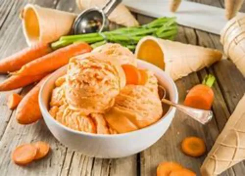 Carrot punch with Ice Cream